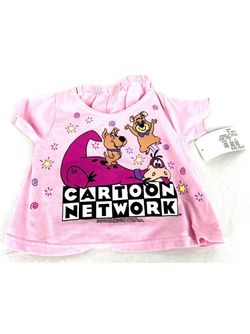 Cartoon Network Dino the Dinosaur Pink Girls Short Set Sz 18M NWT 1993